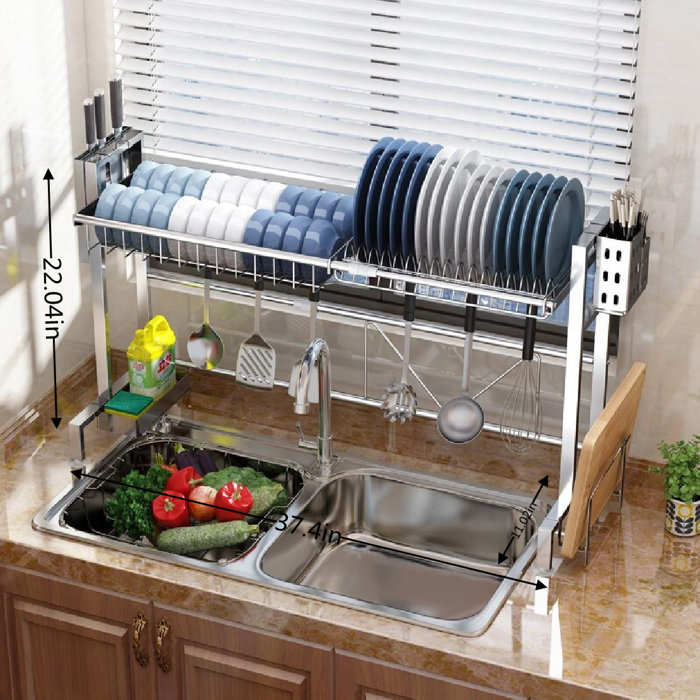 Captive Gala Stainless Steel In Sink Dish Rack Wayfair